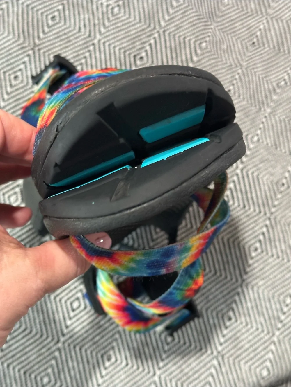 Chaco Kids Z/1 EcoTread Tie Dye Sandals Size 5 Rainbow Strappy